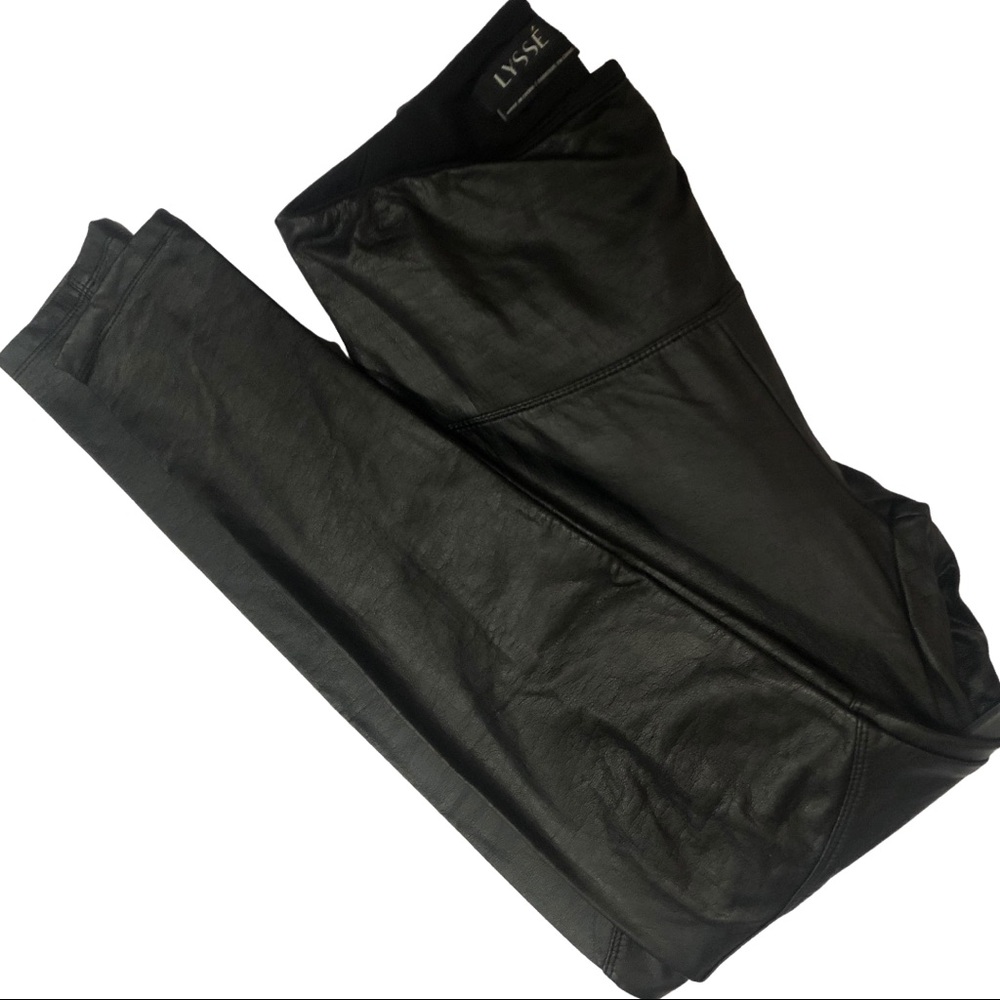 Lyssé High Waisted Vegan Leather Leggings
